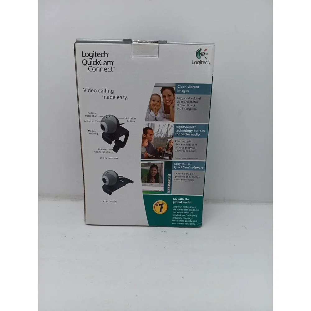 Logitech QuickCam Connect (E2500) Webcam USB Video Microphone - NEW/SEALED